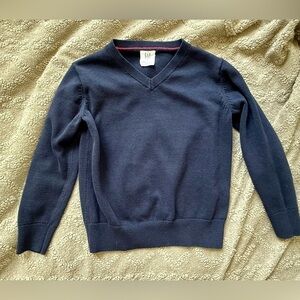 ✨ Gap Kids Navy V-Neck Sweater | Size Small (6-7Y) | 100% Cotton